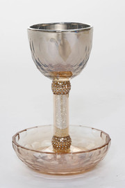 BOHEMIA גביע קידוש קריסטל יהלום AMBER