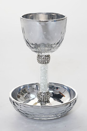 BOHEMIA גביע קידוש קריסטל יהלום SILVER