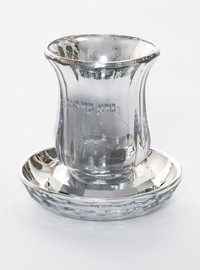 B-DECOR כוס קידוש קריסטל SILVER