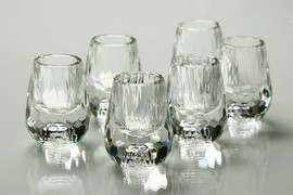 BOHEMIA סט 6 כוסות ליקר קריסטל WHITE