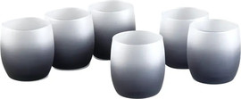 B-DECOR סט 6 כוסות שתיה gray mat rainbow 240 מ"ל