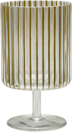 B-DECOR כוס גלידה פוליקרבונט מקושט פסים זהב