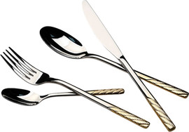 DREAM CHEF סט סכו"ם 24 חלקים נירוסטה דגם לוטוס 18/10inox304