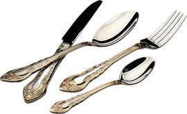 DREAM CHEF סט סכו"ם 24 חלקים 18/10 SATIN MATT INOX GOLD