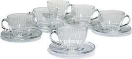 CRYSTALINE סט תה 12 חלקים crystaline toulip