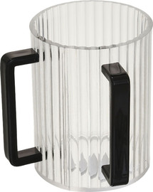 B-DECOR נטלת אקריליק פסים 1000ml ידיות שחור