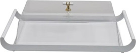 B-DECOR מגש 42 ס"מ עם מכסה ARMAND WHITE