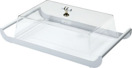 B-DECOR מגש 42 ס"מ עם מכסה צבע לבן ARMAND WHITE