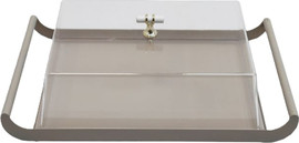 B-DECOR מגש 42 ס"מ עם מכסה ARMAND MOKA