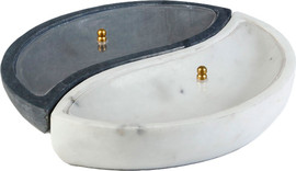 B-DECOR זוג קברטים 30 ס"מ אקריליק שחור BANSWAR