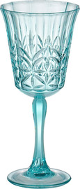 B-DECOR כוס יין פוליקרבונט מקושט טורקיז