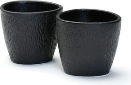 B-DECOR סט 8 ספלים בדואי 8/24 NEW BON CHINA SIMPLE BLACK