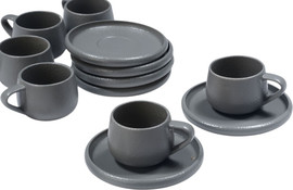 B-DECOR סט קפה STONE WARA GREY