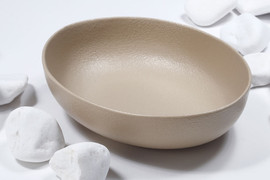 B-DECOR קערה אובלית 21 ס"מ STONE WARA CAMEL