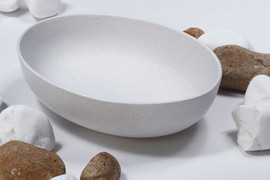 B-DECOR קערה אובלית 21 ס"מ STONE WARA WHITE