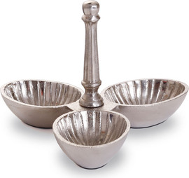 B-DECOR קברט BRASS NICKEL 23X23X17 ניקל
