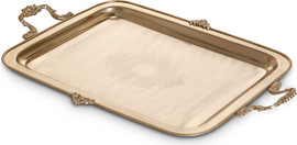 B-DECOR מגש 51X33X4 BRASS GOLD ANTIK