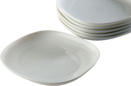OPAL צלחת עוגה מרובעת Opal זכוכית מחוסמת 16X16 ס״מ