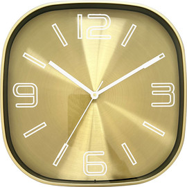 B-DECOR שעון קיר זהב עם ספרות מודרניות 29 ס״מ B-DECOR