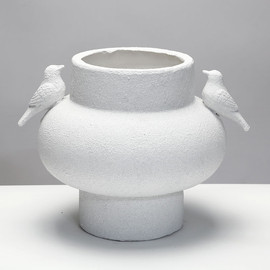 B-DECOR ואזה קרמיקה 32X26X24 ס"מ TROPHY WHITE
