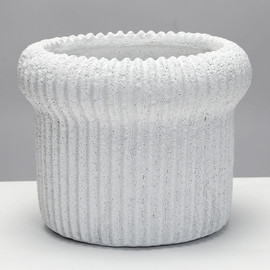 B-DECOR מעמד לעציץ 20X20X17 TROPHY WHITE