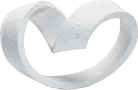 B-DECOR אבסטרקט דקורטיבי TROPHY WHITE לבן 28X16X18 ס״מ