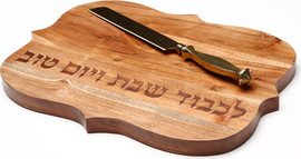 DREAM CHEF קרש שבת ו סכין ACACIA WOOD .5 39 ס"מ