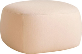 B-DECOR הדום 53X53X33 VELVET FABRIC CREAM