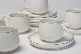B-DECOR סט קפה SPECIAL WHITE/GOLD