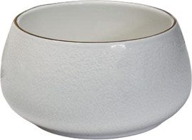 B-DECOR קערת סלט 21 ס״מ לבן וזהב – ‎SPECIAL WHITE/GOLD‎