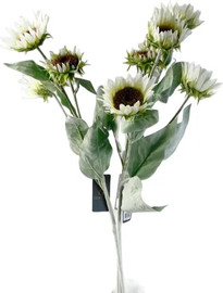 B-DECOR פרח חמנייה לבן 92 ס"מ