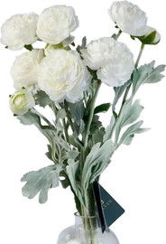 B-DECOR פרח נורית לבן 52 ס"מ