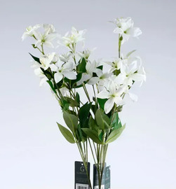 B-DECOR פרח שושן לבן 70 ס"מ