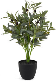 B-DECOR עציץ עץ זית מלאכותי 290 עלים 60cm