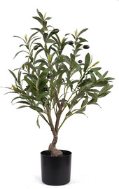 B-DECOR עציץ עץ זית מלאכותי 200 עלים 65cm