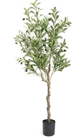 B-DECOR עציץ עץ זית מלאכותי 520 עלים 120cm