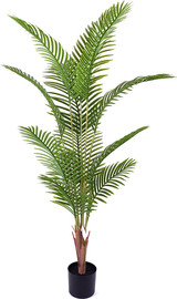 B-DECOR עציץ עץ דקל מלאכותי 15 עלים 180cm