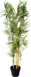 B-DECOR עציץ במבוק מלאכותי 195 עלים 120cm