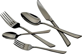 DREAM CHEF סט סכו"ם 72 חלקים במזוודה דגם Gentle נירוסטה 18/10 שחור מבריק
