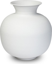 B-DECOR ואזה מתכת שמנת 29 ס"מ