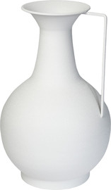 B-DECOR ואזה מתכת שמנת 26 ס"מ