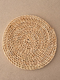 1item פלייסמט קש עגול דגם בוהו