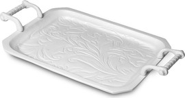 DREAM CHEF מגש מלבני BRASSלבן 42 ס"מ IVORY CASABLANCA