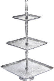 B-DECOR קברט 3 קומות BRASS SILVER