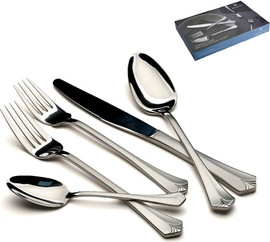 DREAM CHEF סט סכו"ם מורחב 30 חלקים GLORIA מנירוסטה 18/10 בגימור ניקל מט.