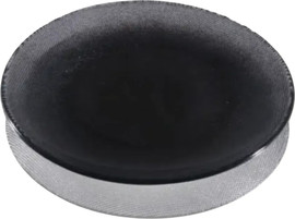 B-DECOR צלחת זכוכית 25 ס"מ למנה עיקרית צבע שחור