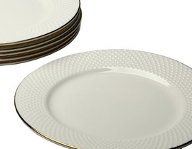 B-DECOR סט 6 צלחות פורצלן 20 ס"מ NEW BONE CHINA