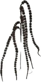 B-DECOR ענף עלי שרך מנצנצים Guliano שחור זהב שחור זהב 79 ס"מ PRO