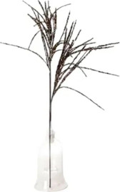 B-DECOR ענף קישוט עלים מנצנצים Guliano בצבע שחור זהב 90 ס"מ