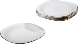 OPAL צלחת מנה ראשונה Opal זכוכית מחוסמת 22 ס״מ בצבע זהב